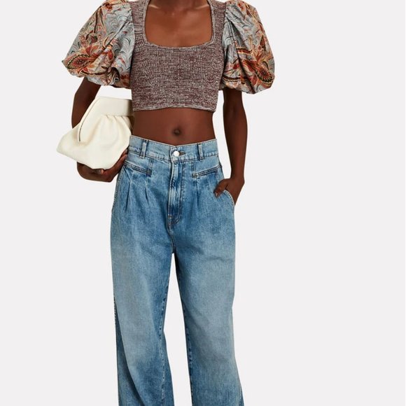 Ulla Johnson Iva Puff-Sleeve Crop Top - Picture 6 of 6